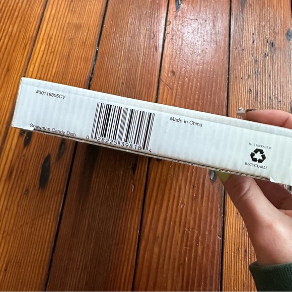 NWT Vtg 90s Potpourri Designs International Silver Co Snowman Candy Dish 5 5/8x8 - Picture 5 of 13